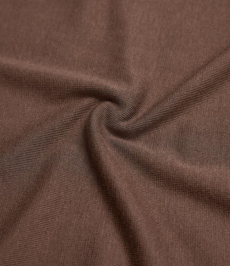 Boat Neck Long Sleeve Thumb Hole Casual Wool-Blend Top