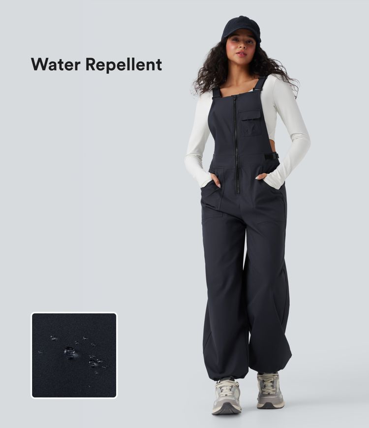 Water Repellent Wear-Resistant Hiking Overalls with Pockets
