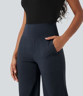 Halara UltraSculpt™ High Waisted Tummy Control Straight Leg Work Pants with Pockets