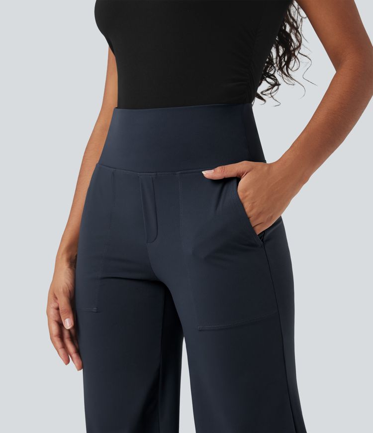 Halara UltraSculpt™ High Waisted Tummy Control Straight Leg Work Pants with Pockets