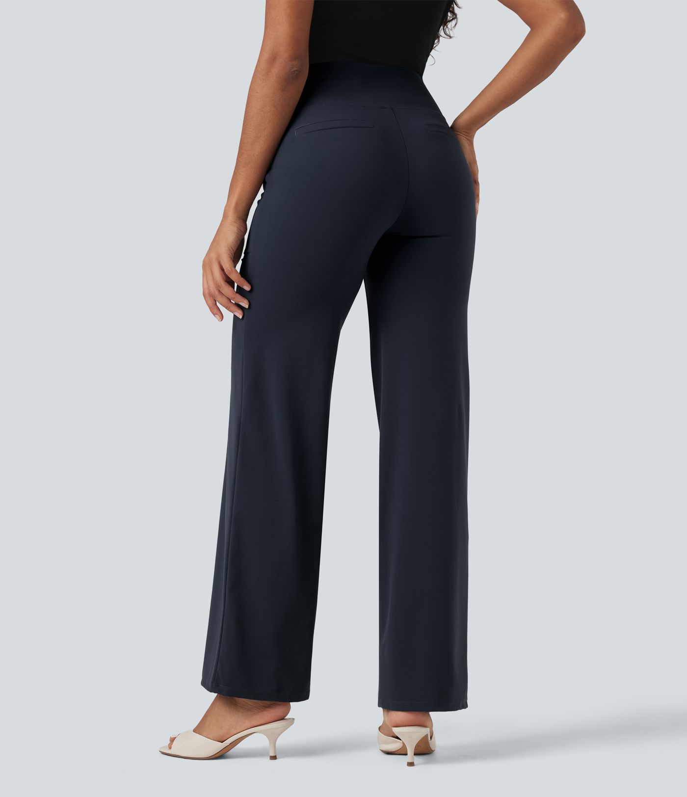 Halara UltraSculpt™ High Waisted Tummy Control Straight Leg Work Pants with Pockets
