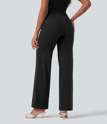 Halara UltraSculpt™ High Waisted Tummy Control Straight Leg Work Pants with Pockets Halara UltraSculpt™ High Waisted Tummy Control Straight Leg Work Pants with Pockets