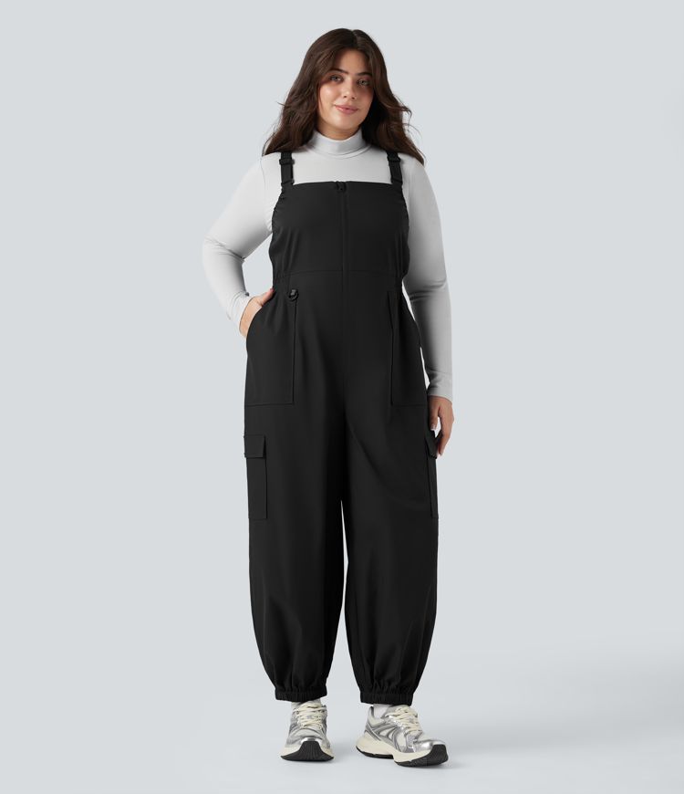Water Repellent Wear-Resistant Zipper Pockets Hiking Plus Size Dungarees