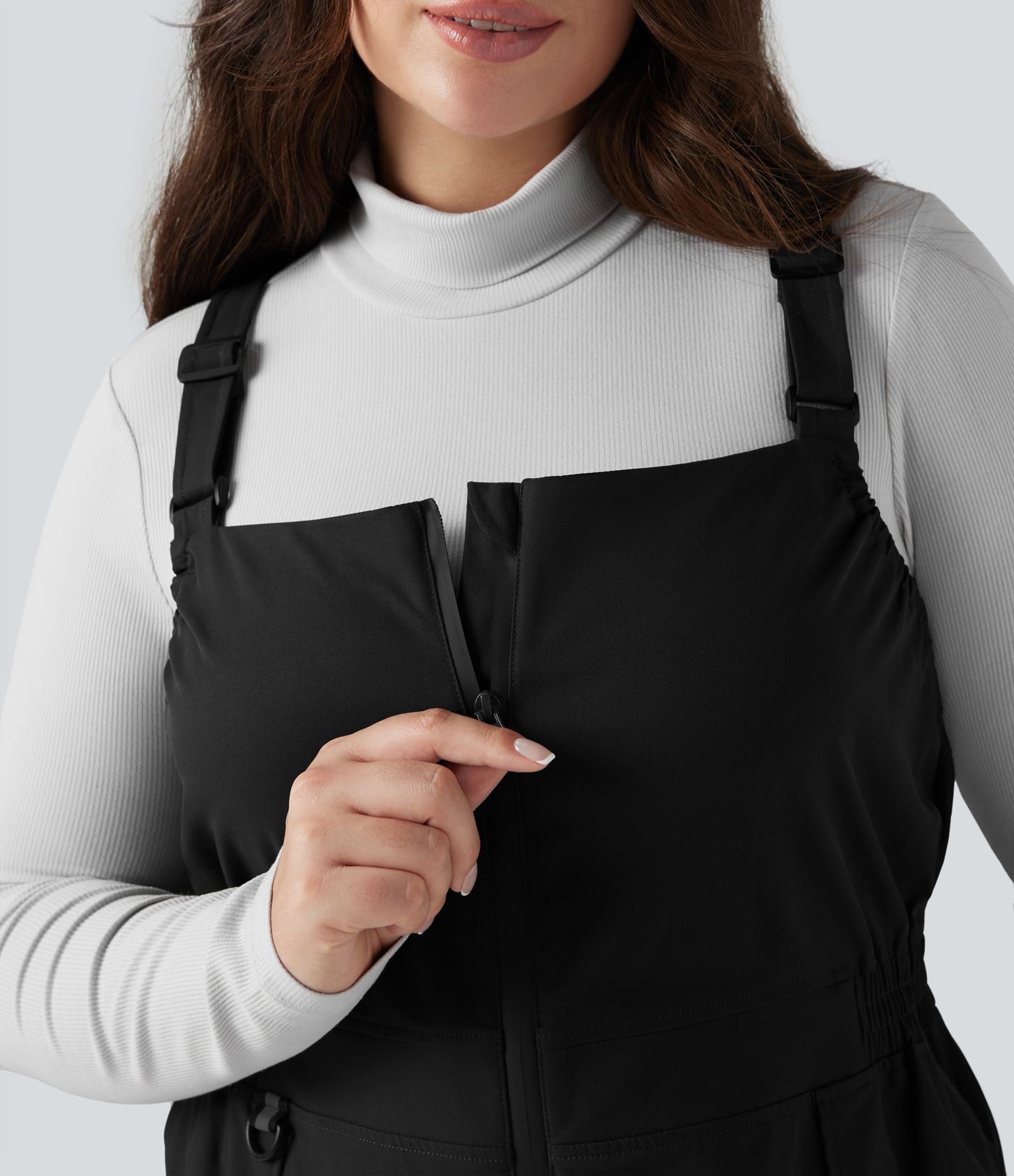 Water Repellent Wear-Resistant Zipper Pockets Hiking Plus Size Overalls