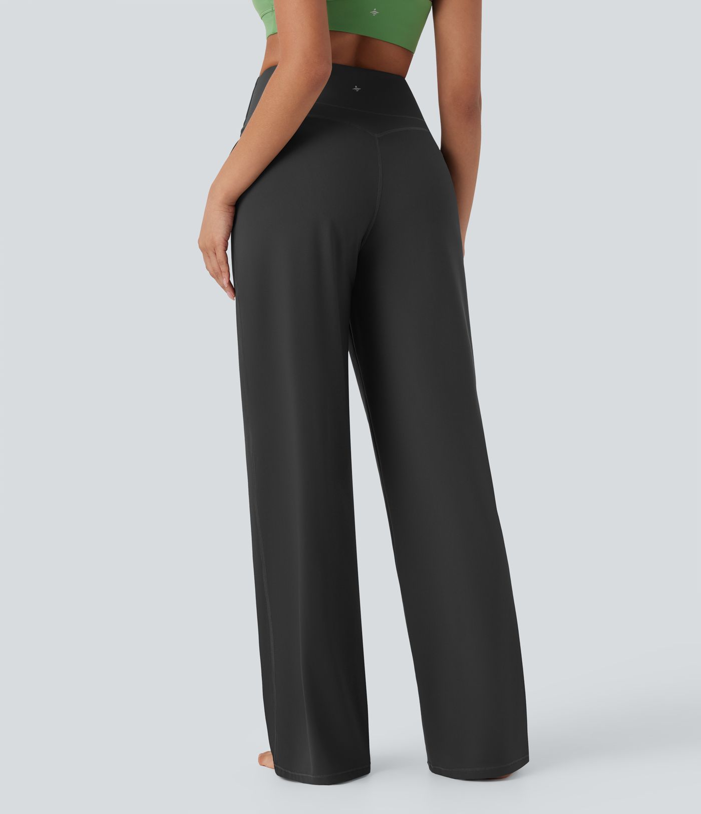 Pantalon de yoga droit gainant taille haute avec poches Halara UltraSculpt™