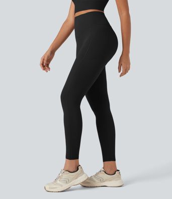 Halara UltraSculpt™ SoCinched Trainingsleggings mit hohem Bund, gerafftem Po-Lifting, Bauchkontrolle und Taschen