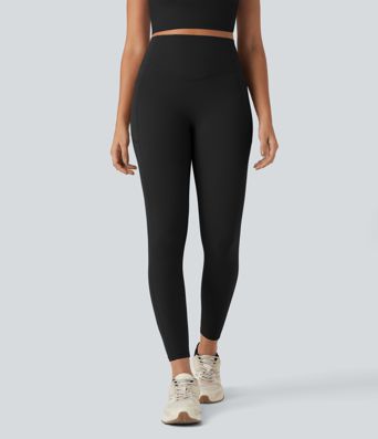 Halara UltraSculpt™ SoCinched Trainingsleggings mit hohem Bund, gerafftem Po-Lifting, Bauchkontrolle und Taschen