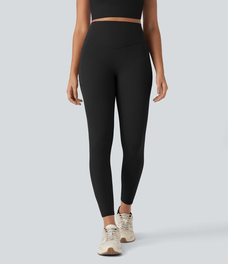 Halara UltraSculpt™ SoCinched Trainingsleggings mit hohem Bund, gerafftem Po-Lifting, Bauchkontrolle und Taschen