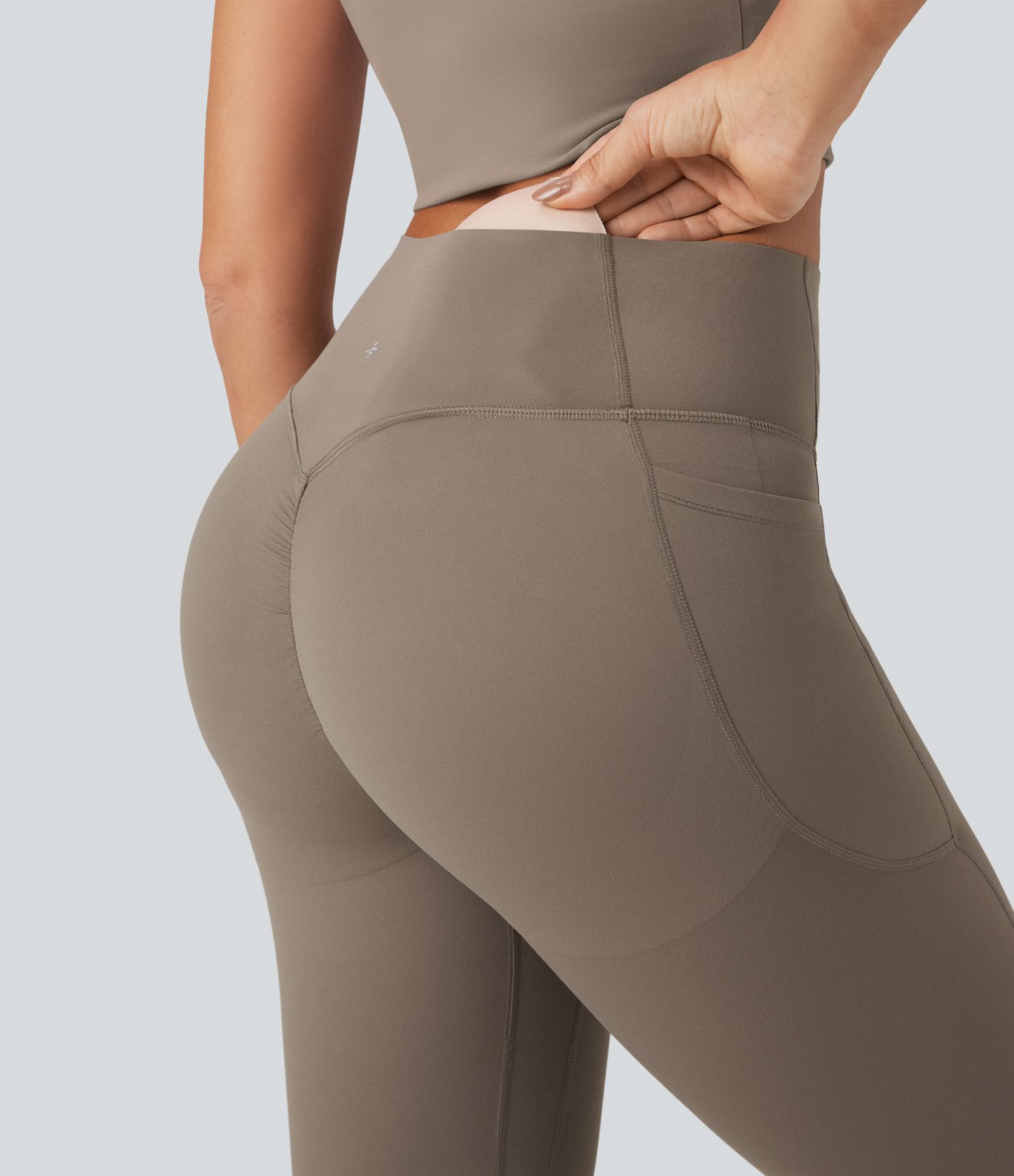 Short cycliste 12,5 cm d'entraînement gainant galbant taille haute avec poches Halara UltraSculpt™