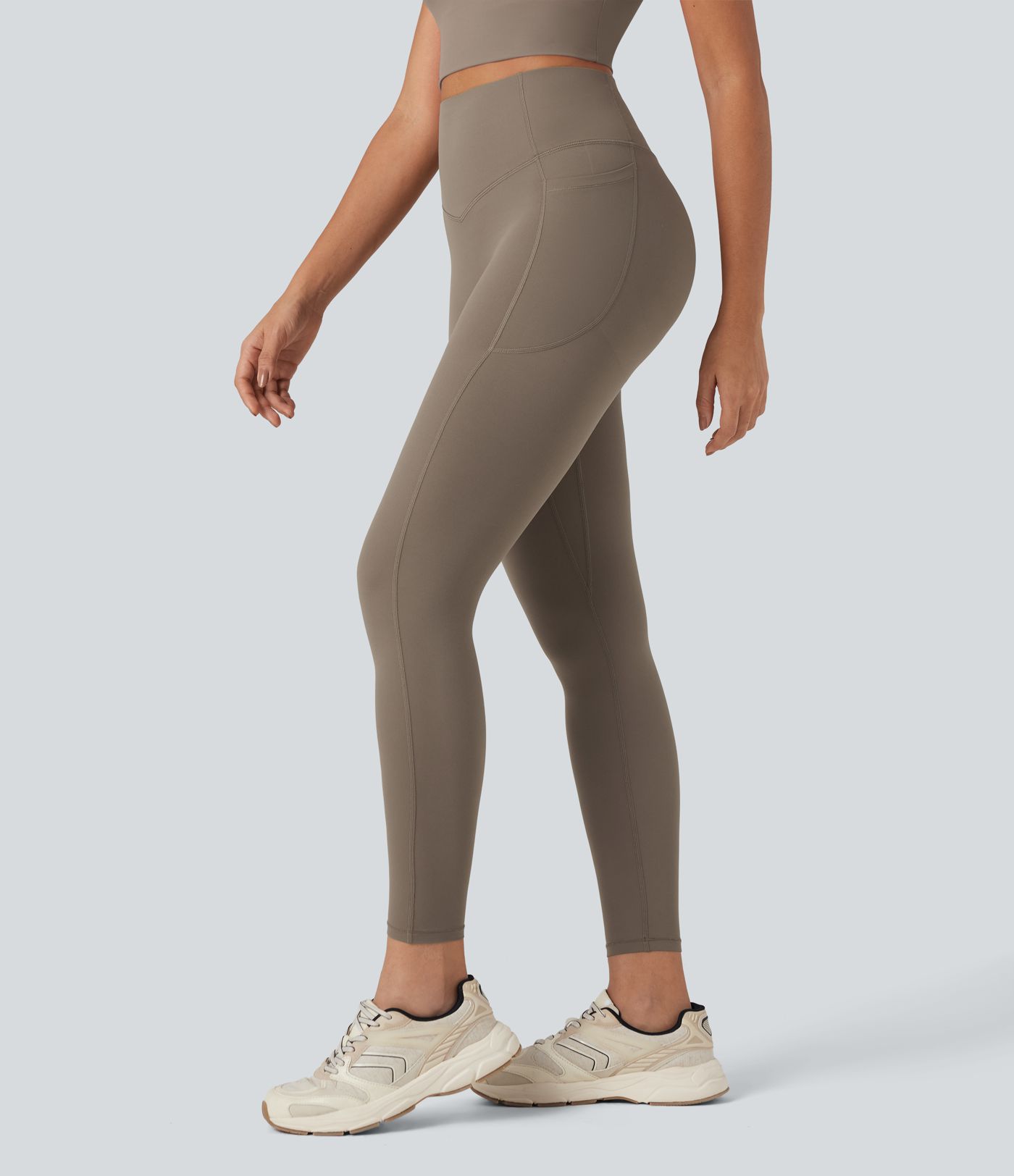 Short cycliste 12,5 cm d'entraînement gainant galbant taille haute avec poches Halara UltraSculpt™