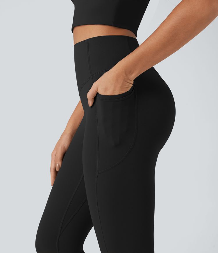 Halara UltraSculpt™ SoCinched Trainingsleggings mit hohem Bund, gerafftem Po-Lifting, Bauchkontrolle und Taschen