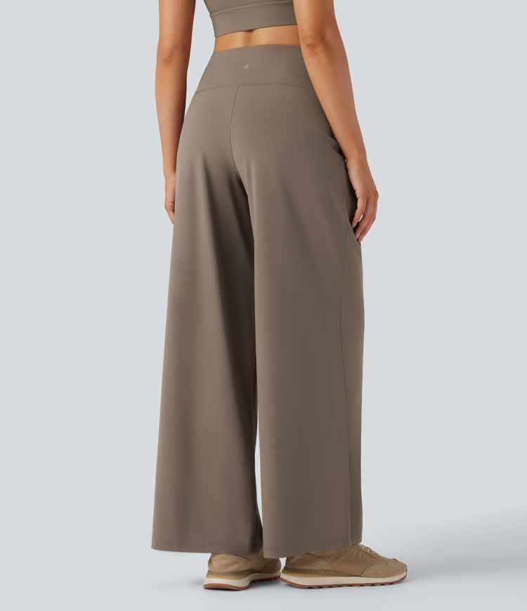 Halara UltraSculpt™ High Waisted Yoga Wide Leg Trousers with Pockets