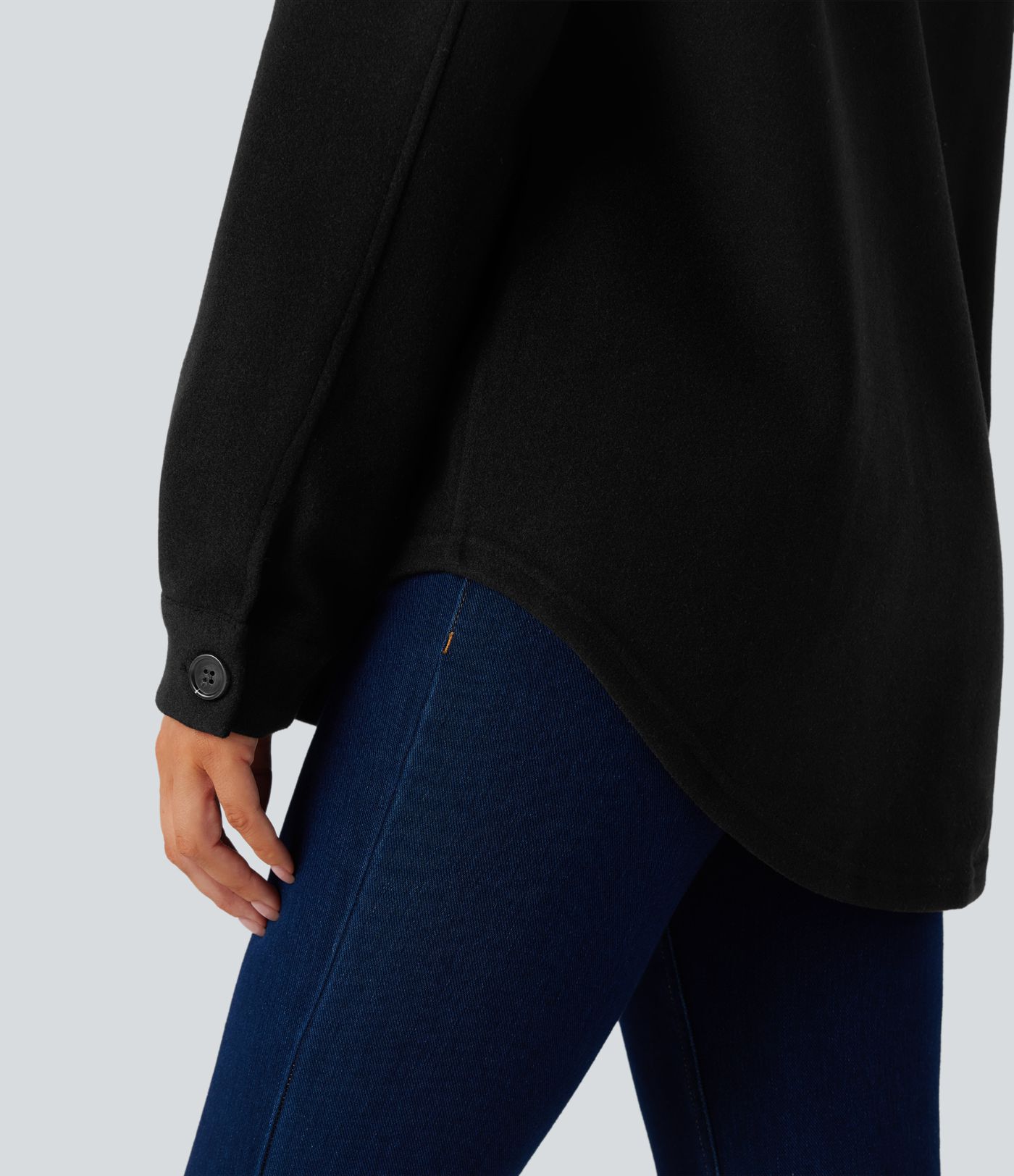 Jacke mit Brusttaschen und langen Ärmeln