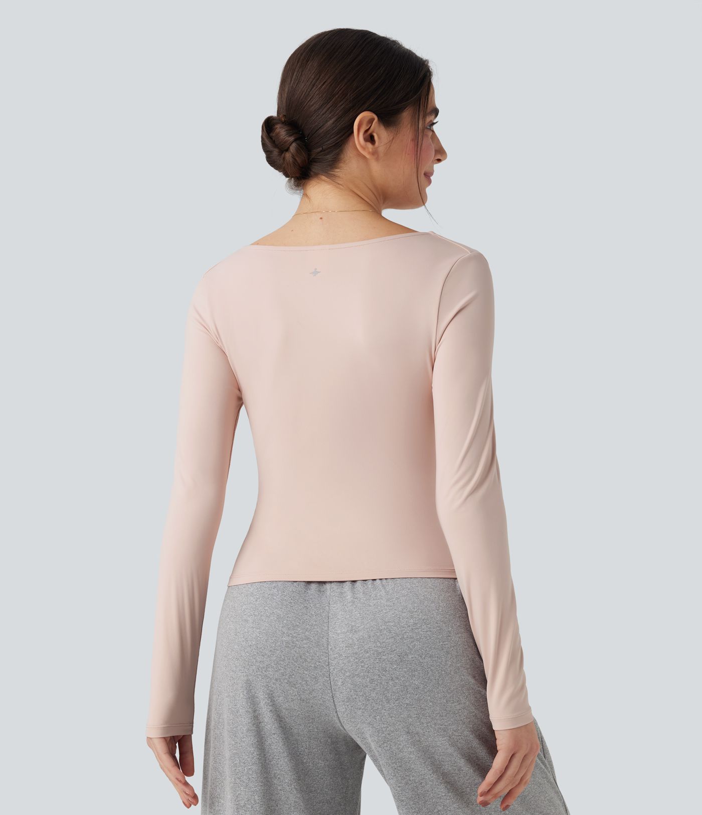 V Neck Long Sleeve Yoga Sports Top