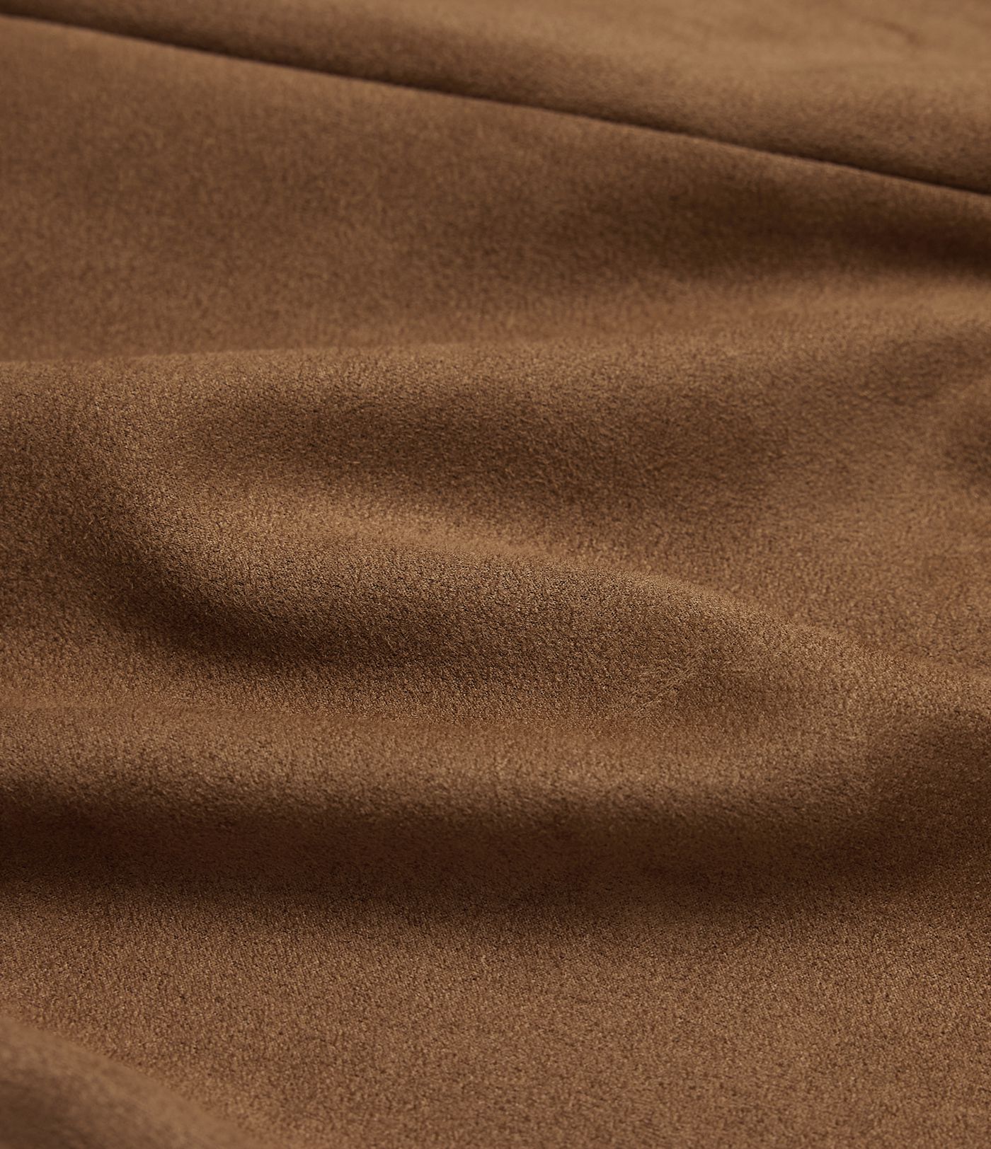 Jupe midi moulante en daim taille haute