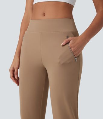 DayStretch High Waisted Tapered Casual Pants with Pockets