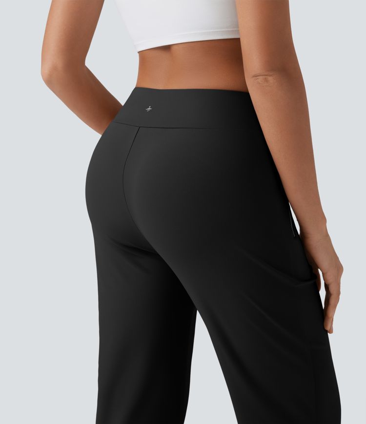 DayStretch High Waisted Tapered Casual Pants with Pockets