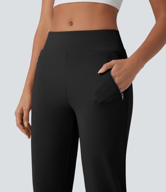 DayStretch High Waisted Tapered Casual Pants with Pockets