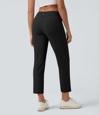 DayStretch High Waisted Tapered Casual Pants with Pockets