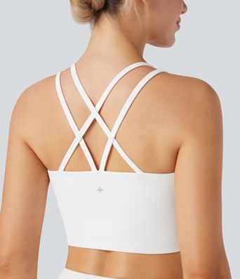SoftlyZero™ Plush Low Support Double Straps Yoga Sports Bra DD-F Cups