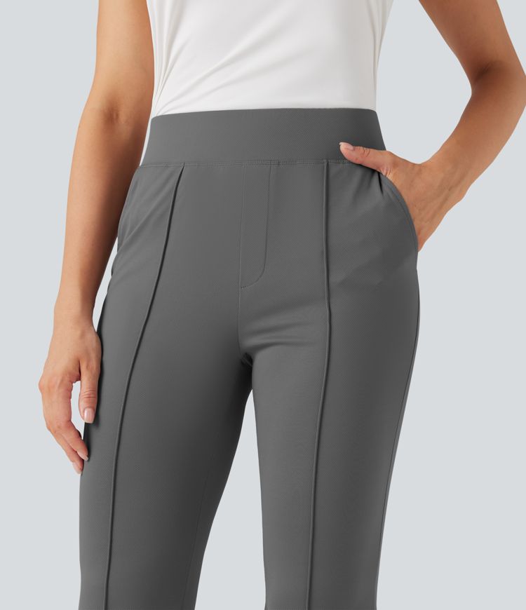 Magas derekú, gyorsan száradó golf nadrág zsebbel - Golf tee zseb - UPF40+ védelemmel