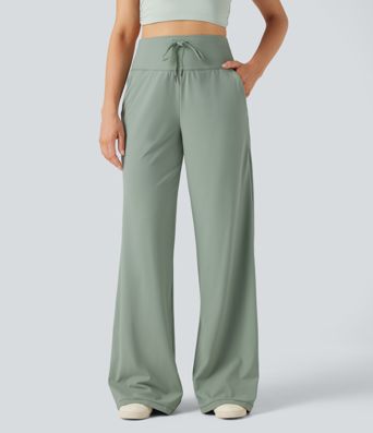 Halara UltraSculpt™ High Waisted Drawstring Yoga Pants with Pockets