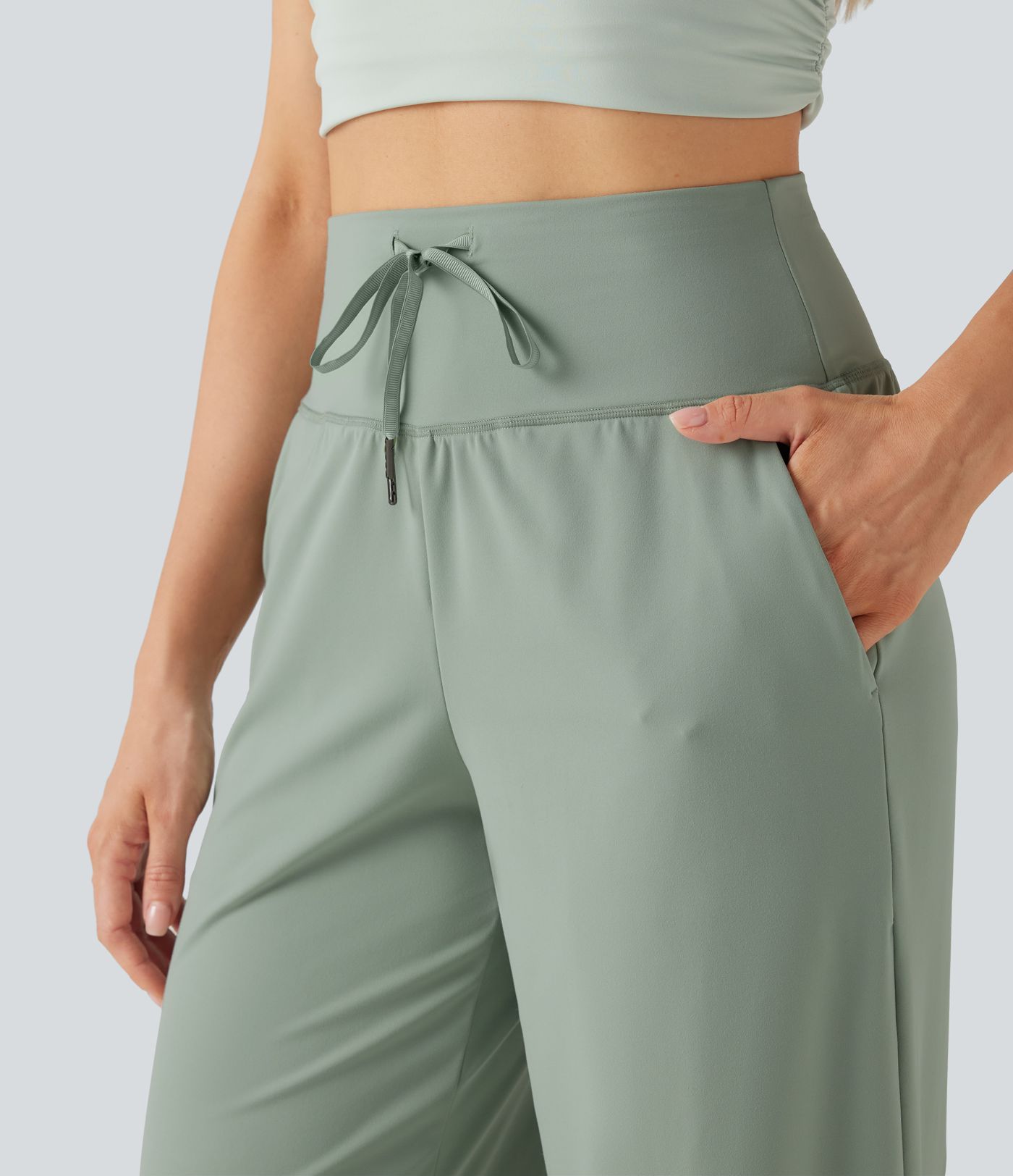 Halara UltraSculpt™ High Waisted Drawstring Yoga Pants with Pockets
