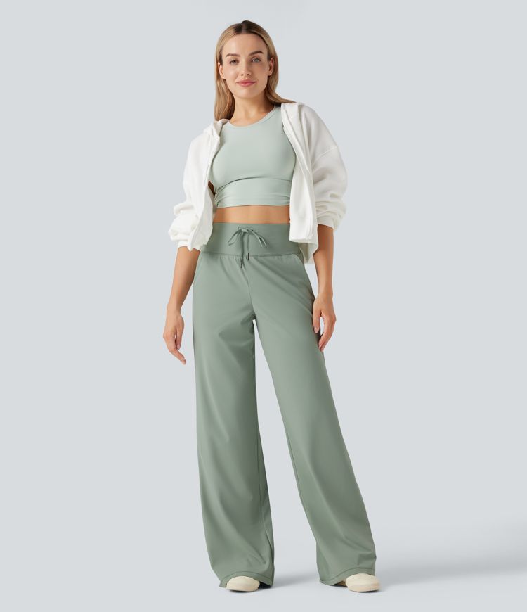 Halara UltraSculpt™ High Waisted Drawstring Yoga Pants with Pockets