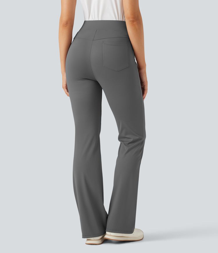 Magas derekú, gyorsan száradó golf nadrág zsebbel - Golf tee zseb - UPF40+ védelemmel