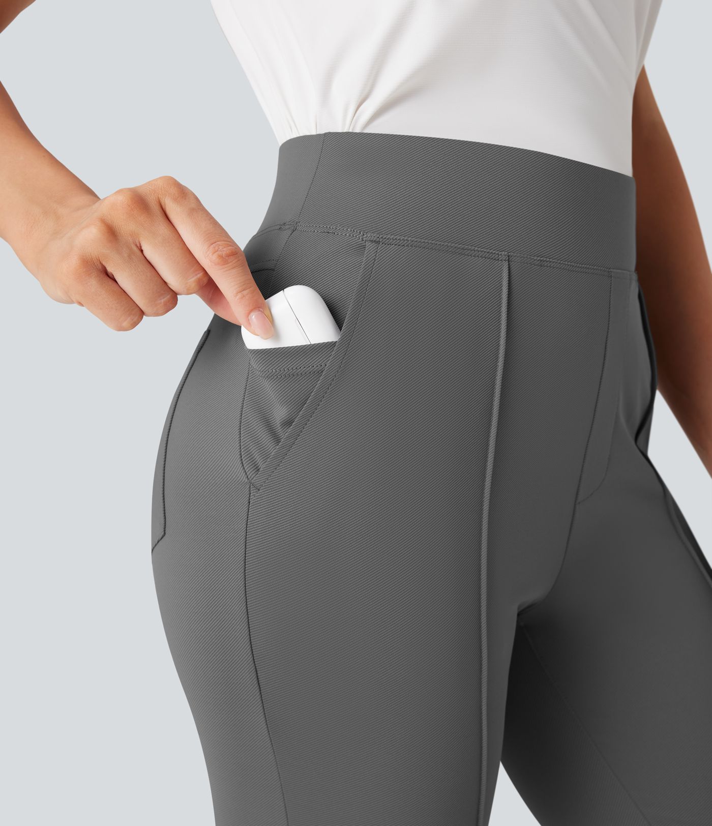 Magas derekú, gyorsan száradó golf nadrág zsebbel - Golf tee zseb - UPF40+ védelemmel