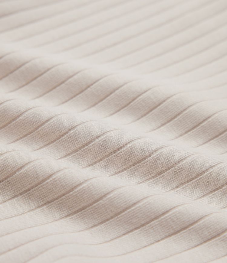 Ribbed Knit High Waisted Casual Pants with Pockets