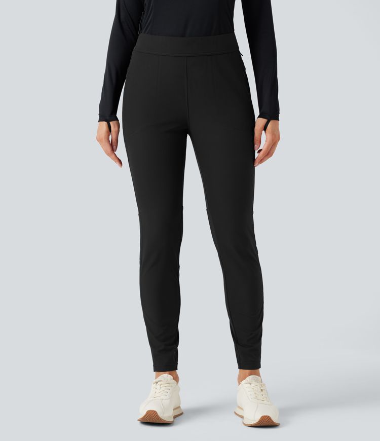 Water Repellent Mid Rise Hiking Pants with Zip Pockets