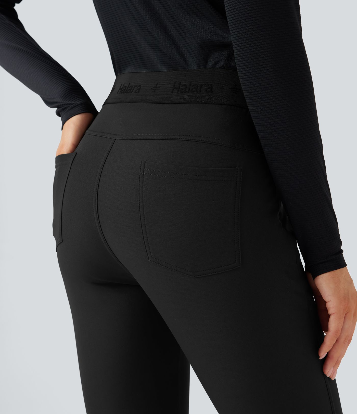 Water Repellent Mid Rise Hiking Pants with Zip Pockets