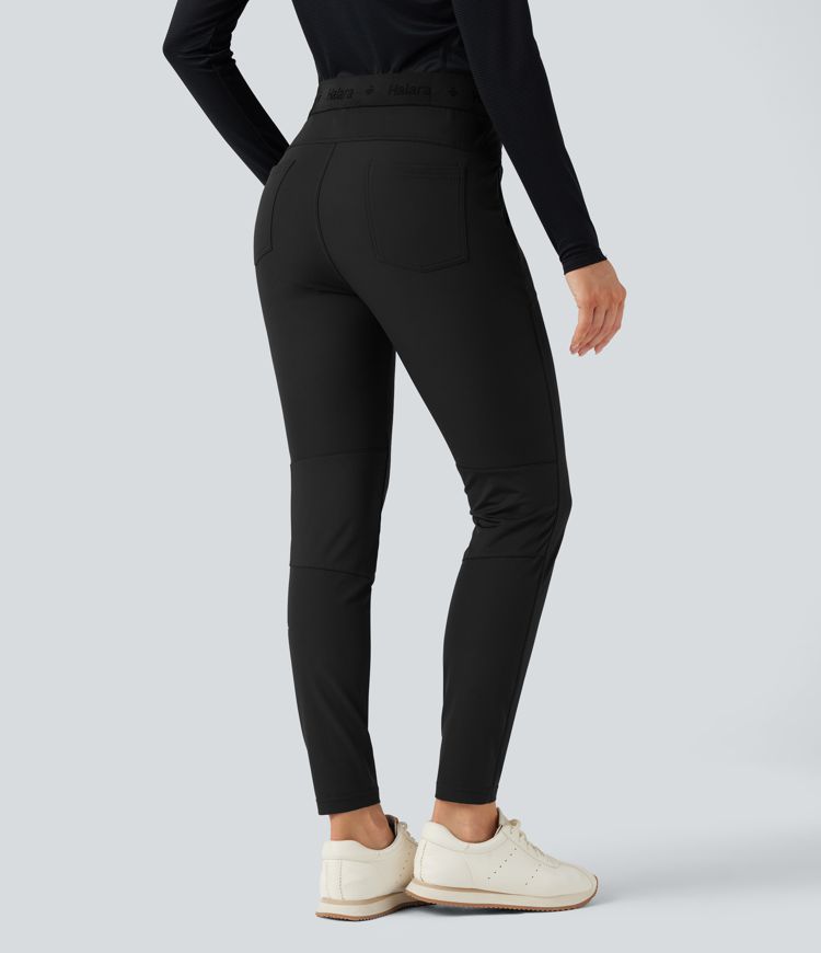 Water Repellent Mid Rise Hiking Pants with Zip Pockets