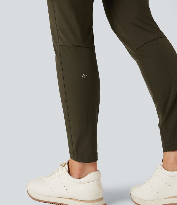 Water Repellent Mid Rise Hiking Pants with Zip Pockets