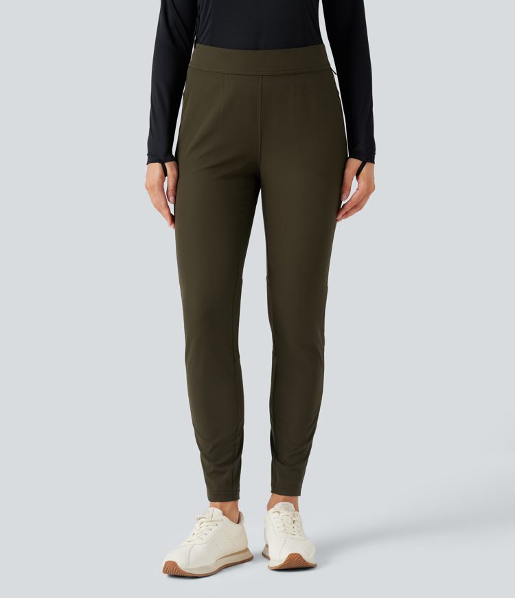 Water Repellent Mid Rise Hiking Pants with Zip Pockets