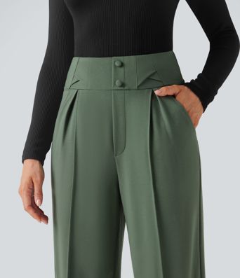 Halara Flex™ High Waisted Straight Leg Work Pants with Pockets