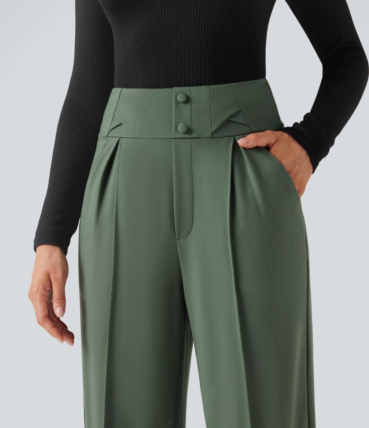 Halara Flex™ High Waisted Straight Leg Work Pants with Pockets