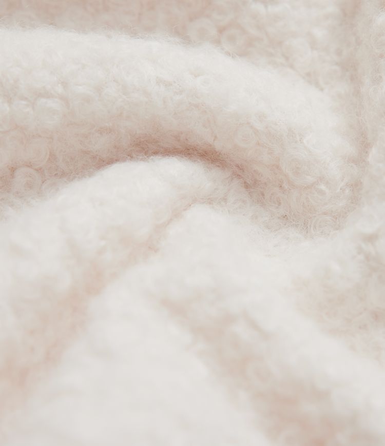 Lässige Teddy-Jogginghose mit mittelhohem Bund, mehreren Taschen und Kordelzug