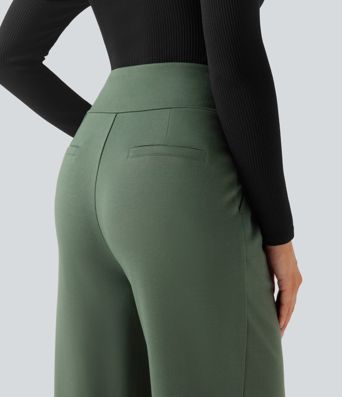 Halara Flex™ High Waisted Straight Leg Work Pants with Pockets