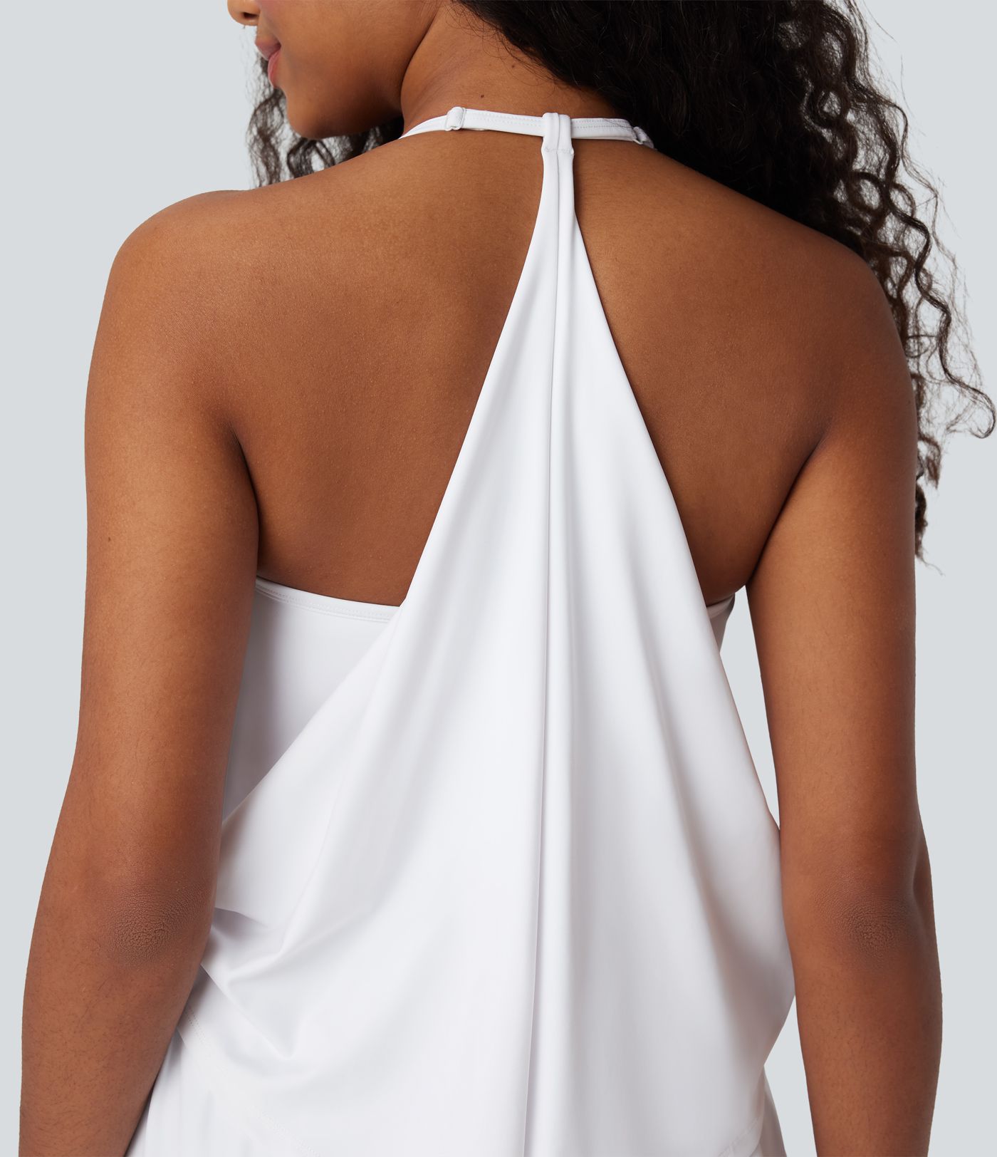 Softlyzero™ Airy - Ärmelloser Yoga-Jumpsuit mit Neckholder, Seitentaschen und Cool-Touch - Easy Peezy, UPF50+