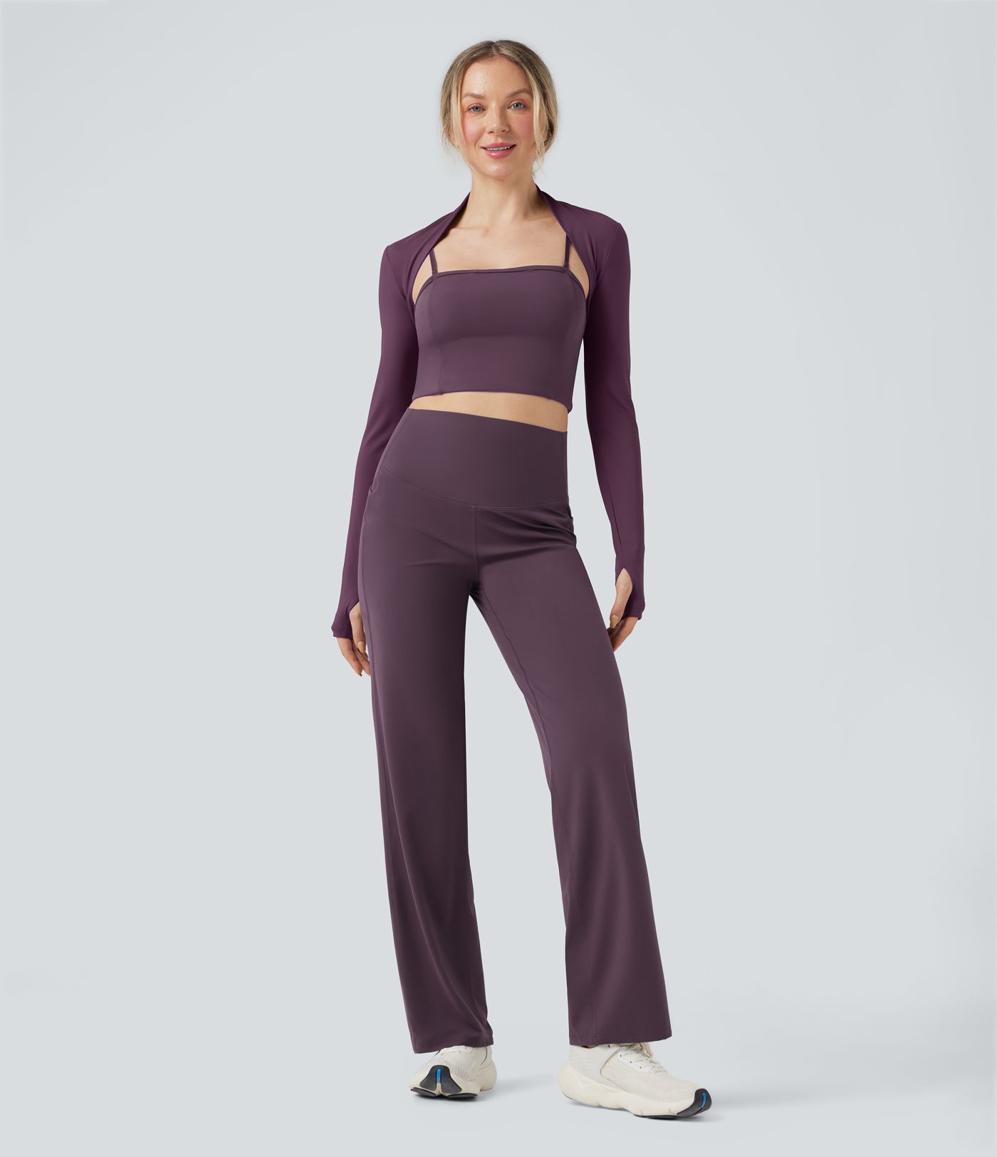 Halara UltraSculpt™ High-waisted Tummy Control Yoga Straight-leg Pants with Pockets
