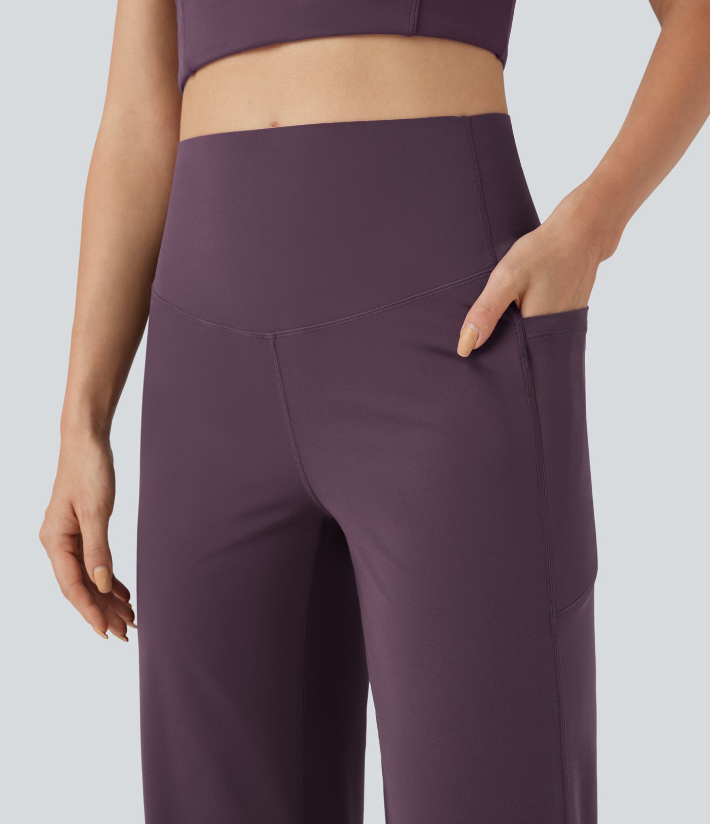 Halara UltraSculpt™ High-waisted Tummy Control Yoga Straight-leg Pants with Pockets