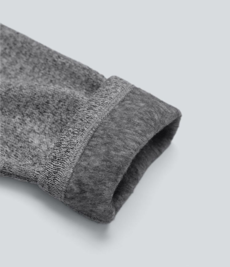 Chamarra polar para senderismo de manga larga con capucha y bolsillos