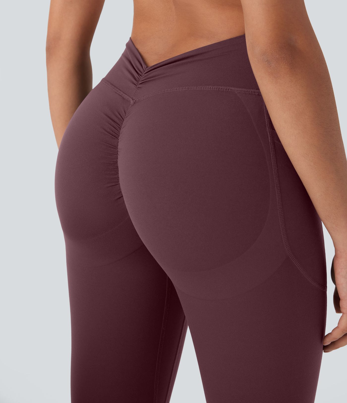 Halara UltraSculpt™ High Waisted Tummy Control Butt Lifting Ruched Pocket Shaping Yoga Leggings