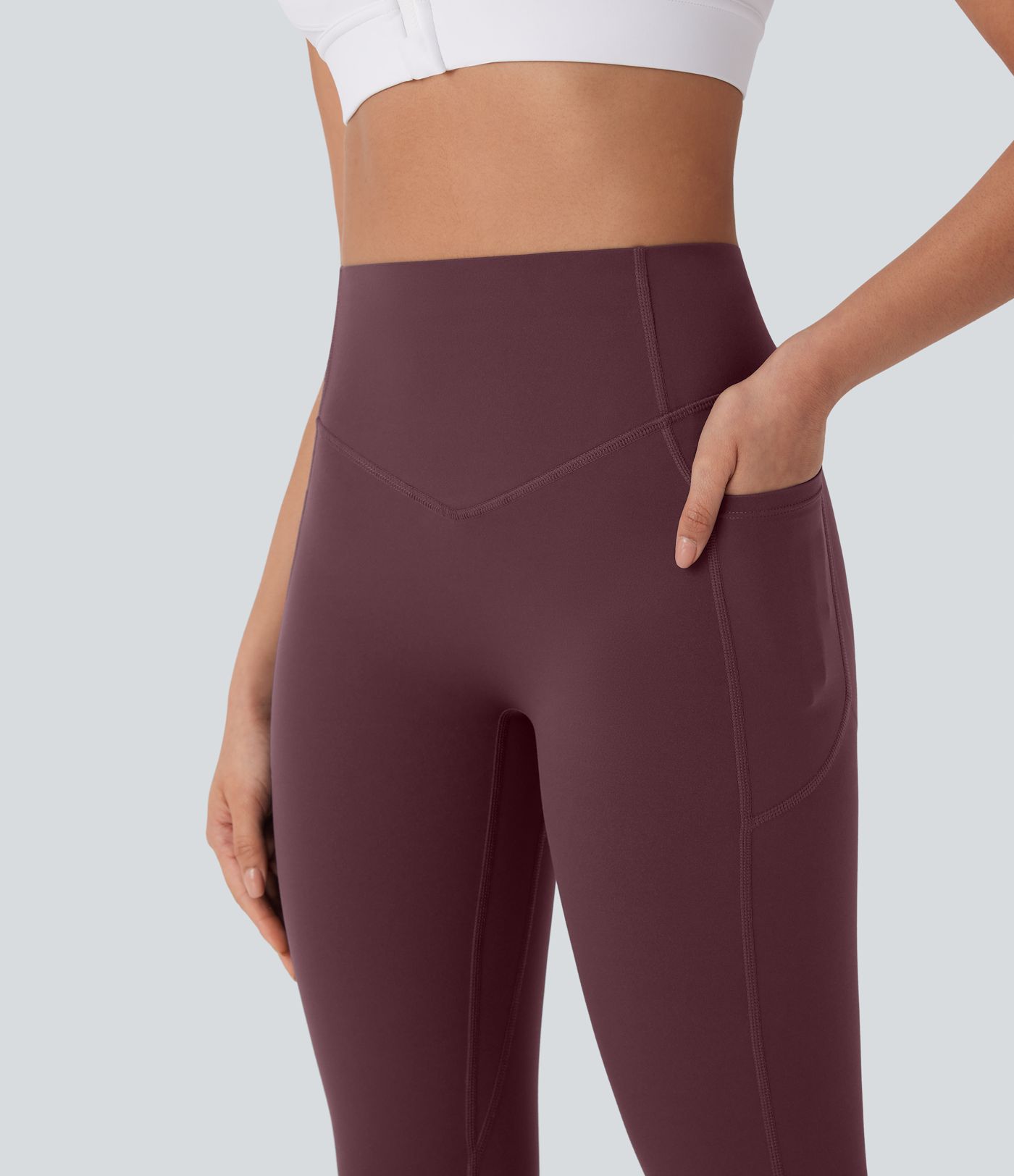 Halara UltraSculpt™ High Waisted Tummy Control Butt Lifting Ruched Pocket Shaping Yoga Leggings