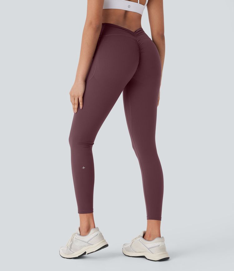 Halara UltraSculpt™ SoCinched High Waisted Tummy Control Butt Lifting Ruched Pocket Shaping Yoga Leggings