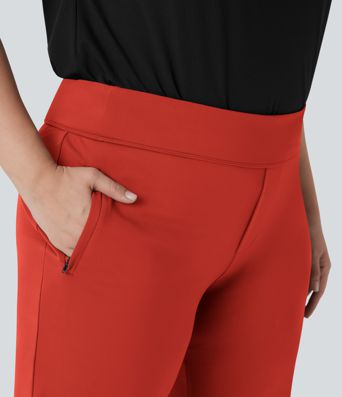 Plus Size Halara Flex™ DayStretch High Waisted Work Flare Pants with Side Zip Pockets