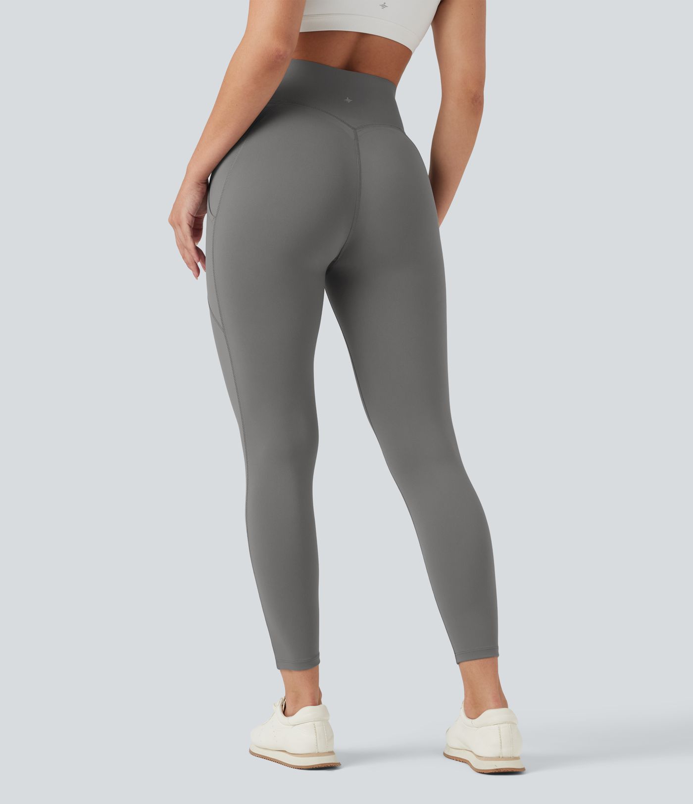 High Waisted Tummy Control Casual Leggings with Pockets