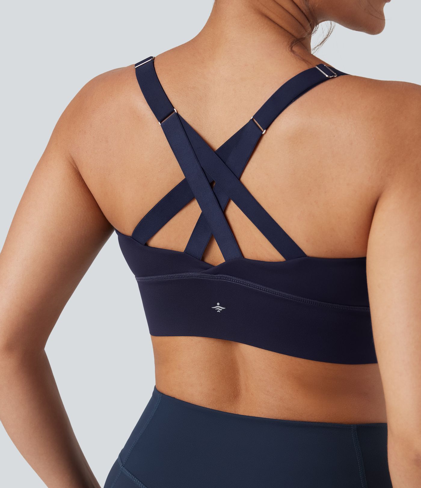 SpeedWave™ Medium Support Push Up Zipper Adjustable Buckle Quick Dry Running Sports Bra